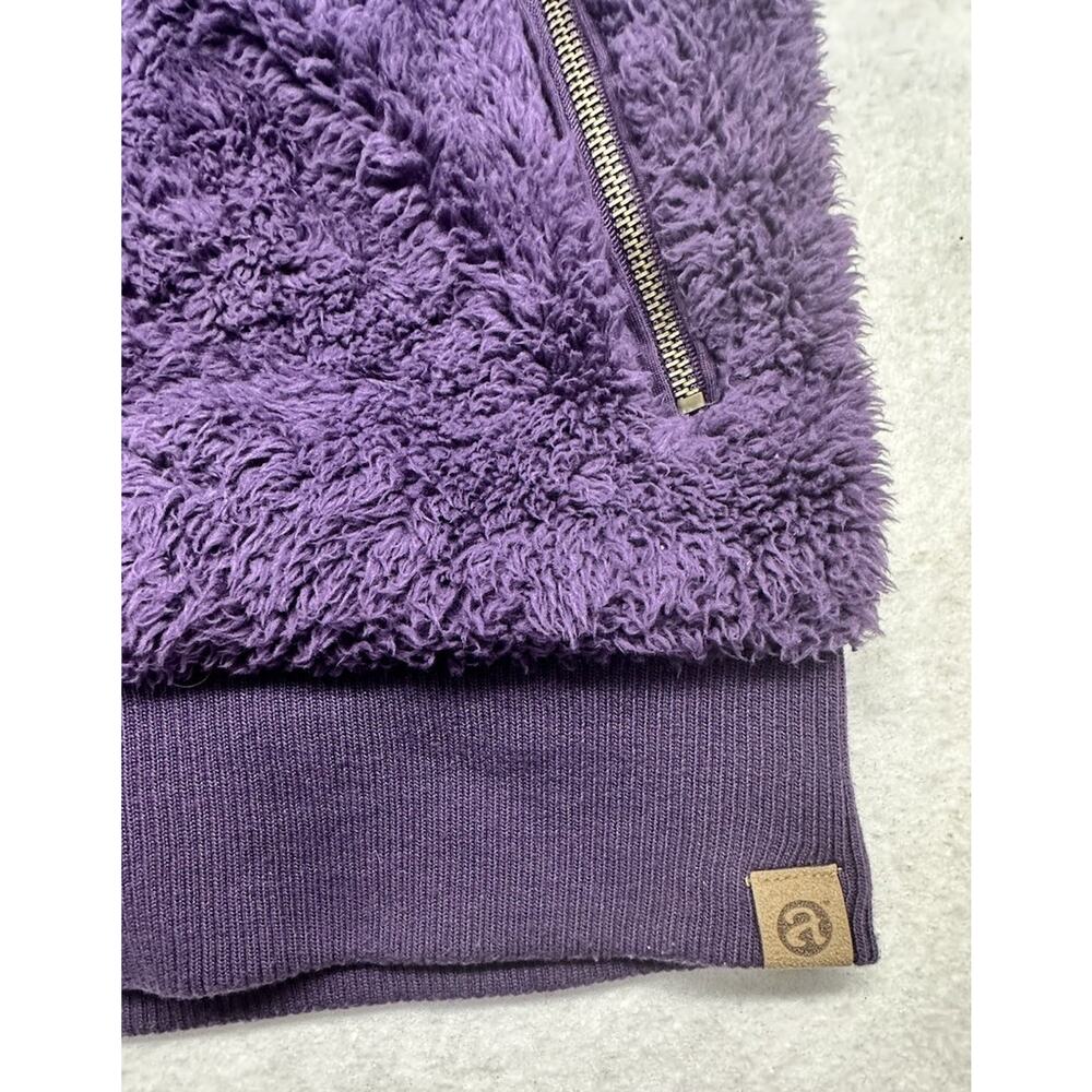 The Broadmoor Sherpa Womens Vest Size Large Purple High Collar MRSP $90 - Picture 3 of 8